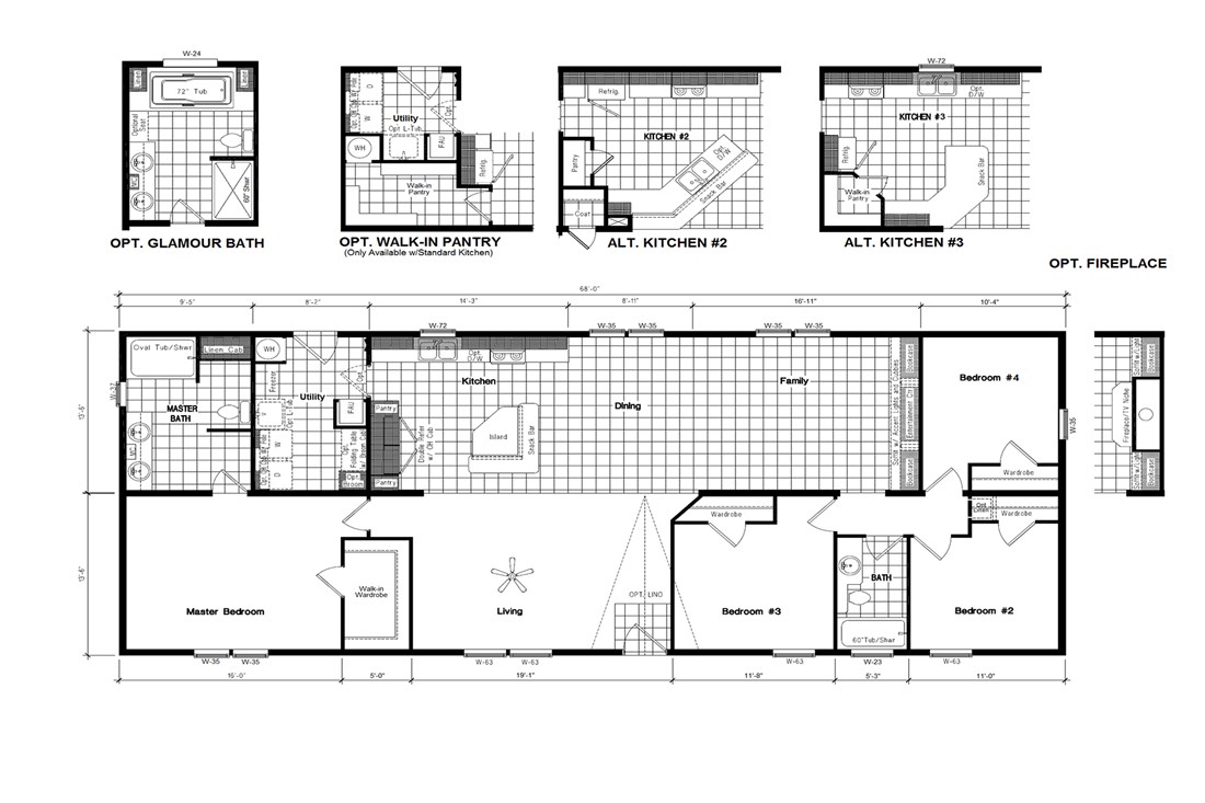 The IKC682F MAPLE          KARSTEN Floor Plan